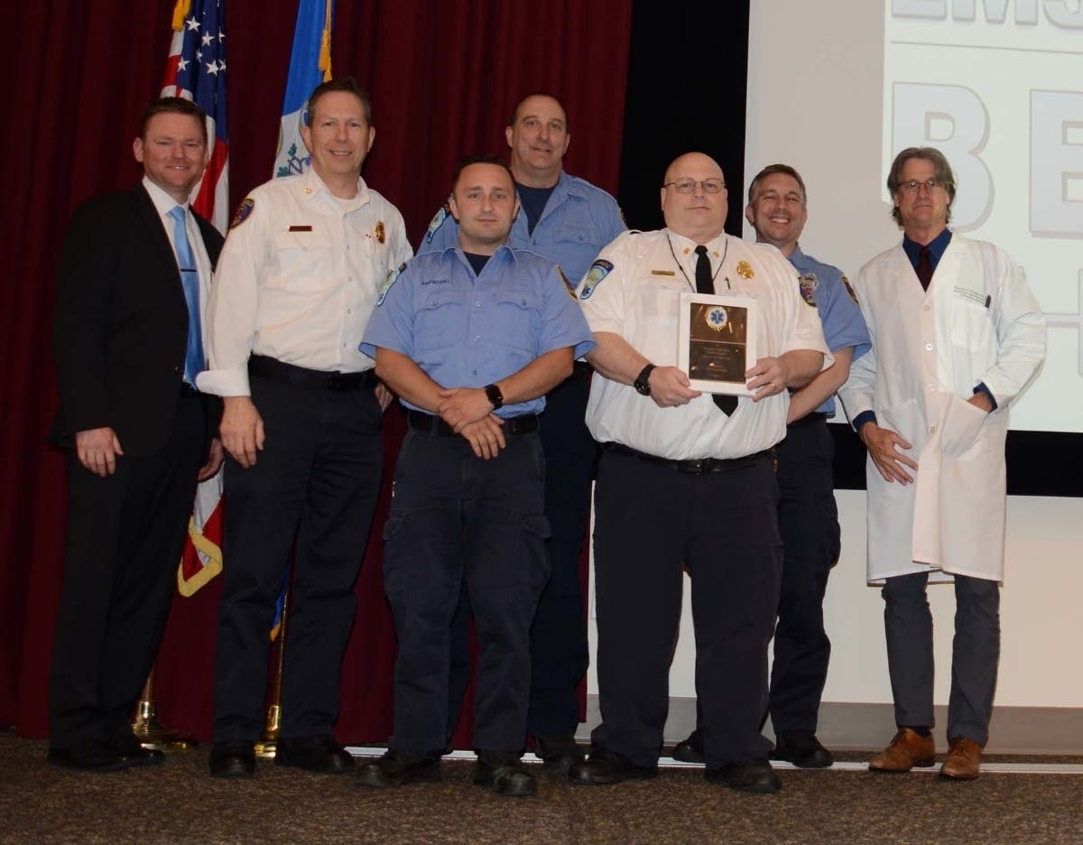 Danbury Hospital honored the Ridgefield Fire Department and some of its personnel at a dinner this week.