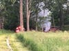 The Brookfield Volunteer Fire Company was called upon to extinguish a brush fire