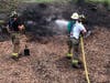 The Brookfield Volunteer Fire Company was called upon to extinguish a brush fire
