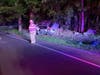 A two-car crash with injuries shut down part of Route 25 in Brookfield Tuesday night.