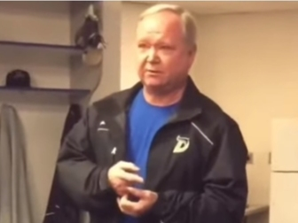 John Krupinsky, ass't coach of the Danbury Hat Tricks, makes it icy-clear where the team stands on kneeling.