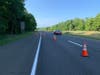 Brookfield firefighters established a traffic break for  nearly a quarter-mile to slow cars and mitigate the large spill. 