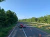 Brookfield firefighters established a traffic break for  nearly a quarter-mile to slow cars and mitigate the large spill. 