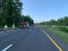 Brookfield firefighters established a traffic break for  nearly a quarter-mile to slow cars and mitigate the large spill. 
