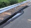 Brookfield firefighters established a traffic break for  nearly a quarter-mile to slow cars and mitigate the large spill. 