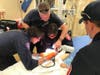 Danbury firefighters were tasked with freeing the finger of a 5-year-old boy stuck in the buckle of seat belt.