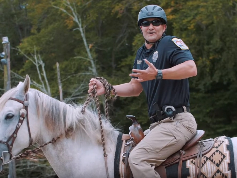 The video is another star turn for Lt. Vincent Daniello, the face of the 2017 recruitment video.