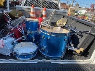 The donations included trumpets, a trombone, a flute, electric bass, drum sticks, electric keyboards, electric and acoustic guitars, a drum set and a ukulele. 