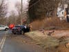 The driver was evaluated by EMS and was driven to the Emergency Room.