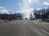 No injuries were reported following the Friday morning car fire in Danbury.