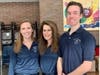 Weston EMS technicians Ariana Schlansky, Adria Belport, Connor Golden