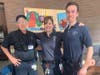 left to right: EMT's Tom Janson, April Rademacher, Capt. Mark Goldenberg