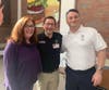 left to right: Weston High School Principal Lisa DeOrio, Lt Ben Frimmer, Chief MIchael Schlecter