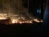 The Weston Fire Department responded to a brush fire adjacent to Lords Highway on Friday night. 