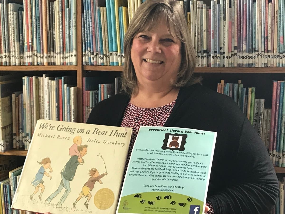 Head of Brookfield Lbrary's Children's Services, Debbie Brooks said, "This is such an uncertain time for many families. Children need comfort, reassurance and a routine to help calm them. What better way to do that than with teddy bears?"