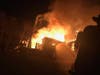 When firefighters from Easton Volunteer Fire Department arrived they found the garage and a large portion of the living area consumed with fire. 