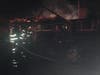 When firefighters from Easton Volunteer Fire Department arrived they found the garage and a large portion of the living area consumed with fire. 