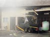 Bethel police are investigating a gas leak on Grassy Plain Street after a truck crashed into a building.
