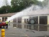 Bethel police are investigating a gas leak on Grassy Plain Street after a truck crashed into a building.