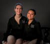 Lily Meyler from Ridgefield, and Sabrina Pacurucu from Brewster, N.Y.