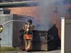 Crews reported a "fully involved dumpster 10’ from the building," which they quickly extinguished leaving no damage to the school. 