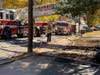 First responders from the Danbury Fire Department were met with heavy smoke and fire conditions