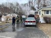 First responders found a car burning in proximity to a residence in the Candlewood Trailer Park in Danbury.