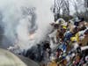 Firefighters from Stony Hill Volunteer Company were called in to extinguish the flaming refuse.