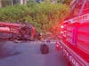 According to Danbury fire officials, the victim was "heavily entrapped" and the extrication took approximately 20 minutes.