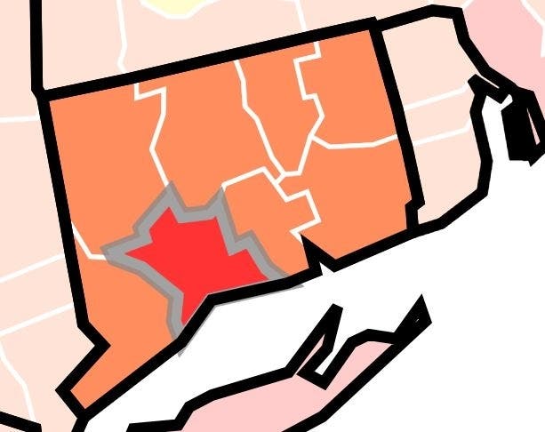 The "high" risk infection level is the maximum, in the latest set of transmission metrics provided by the Centers for Disease Control and Prevention.