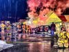 Bethel fire officials said first responders found a car in the middle of the lot with a fire still contained to the engine compartment. 