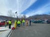 Police were notified Sunday morning of a capsized kayak with a life jacket attached floating in Lake Lillinonah​ with no one in sight. 