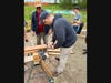 Members of the Monroe Police Department were among the many volunteers who pitched in their time and sweat this past weekend to bring the project through the final stretch.