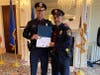 Chief Jeff Kreitz and 2021 MADD Award Winner Officer Mark Giglio