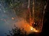 Crews from Stevenson Volunteer Fire Company and Monroe Volunteer Fire Department responded to the call about a brush fire in Webb Mountain Park just after 9:30 p.m. Saturday.