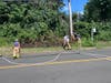 Members of the Brookfield Volunteer Fire Company were called in to extinguish the blaze on Candlewood Lake Road just South of Elbow Hill on Sunday afternoon