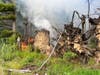 Crews from several local fire companies tackled two brush fires in Redding​ over the weekend.