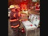 First responders found all occupants safely evacuated and a fire in the attached garage with smoke throughout the entire house.