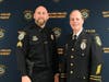 (l. to r.) Sgt. Frank Razzaia and Chief John Lynch