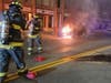  Members of the Danbury Fire Department extinguished a car fire Wednesday night.