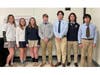Immaculate High School's Brave Engineers, l. to r.: Ava Viola, Nicole Radliff, Hayley Curry, Collin Lowthert, Junyi (Luka) Lu, Yipeng (Simon) Zhao and Guanlin (Bruce) Lu