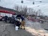 The collision occurred just before noon, at the intersection at the end of Route 7 and Federal Road, according to the Brookfield Volunteer Fire Company.