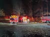 Firefighters from multiple local departments responded to a blaze at a Diamond Hill Road residence Tuesday night.