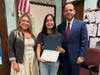 Pictured L to R: Kathleen Santos, Natalie Benalcazar (DHS Class of 2023), Farley Santos