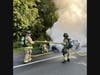 At 7:00 a.m. Sandy Hook Volunteer & Rescue was called to the scene of a burning Honda Accord on Interstate 84 West.