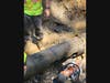 Members of the Easton Volunteer Fire Department were on the scene of the water main break for 10 hours.