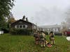 First responders to the Brookfield blaze found a one-story L-shaped ranch with smoke issuing from the eaves and roof area. 