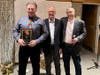 Pictured left to right are 2023 President and Chiefs Award recipient Jim McGuire, Chief John Pokorny, and President Craig Cohen.