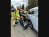 First responders from Brookfield Volunteer Fire Company Fire and EMS​ to the area of 130 Candlewood Lake Road​ at 3:10 p.m. found both drivers injured and one trapped inside a Honda CRV. 