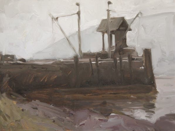 Rick Daskam: "Dock in Fog"